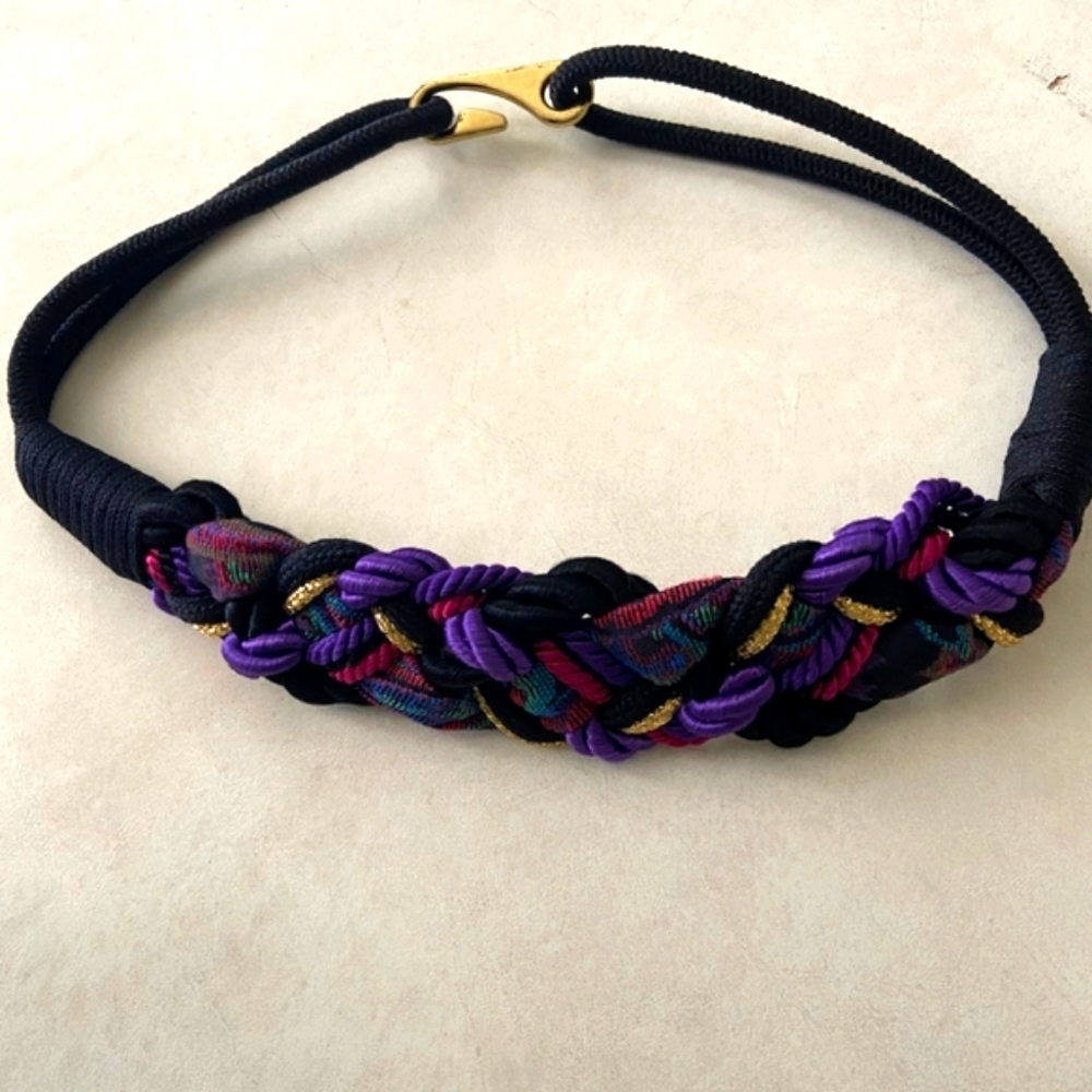 Retro Rope Cord Multi Color Belt - image 3